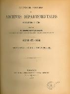 Inventaire sommaire des archives départementales antérieures à 1790 : Seine-et-Oise : archives civiles, série E (4902-5863)