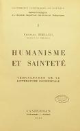 Humanisme et sainteté : témoignages de la littérature occidentale