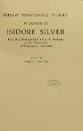 French Renaissance studies in honor of Isidore Silver