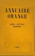 Annuaire orange : arts, lettres, sciences
