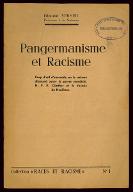 Pangermanisme et racisme : coup d'oeil d'ensemble sur le racisme allemand avant la guerre mondiale : H. F. K. Günther et la théorie du nordisme