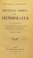 Nouvelles soirées du Stendhal-Club : documents inédits