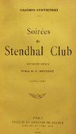 Soirées du Stendhal Club : documents inédits