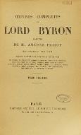 Oeuvres complètes de Lord Byron