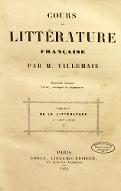 Cours de littérature française : tableau de la littérature au XVIIIe siècle