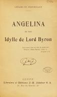 Angelina ou Une idylle de Lord Byron