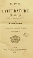 Histoire de la littérature française sous la Restauration