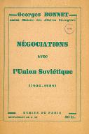 Négociations avec l'Union Soviétique, 1935-1939