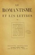Le  romantisme et les lettres