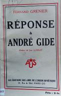 Réponse à André Gide