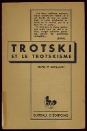 Trotski et le trotskisme : textes et documents