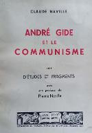 André Gide et le communisme ; suivi d'Etudes et fragments