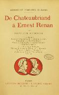 De Chateaubriand à Ernest Renan