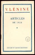 Articles de 1923