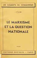 Le  marxisme et la question nationale