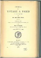 Journal d'un voyage à Paris au mois d'août 1802
