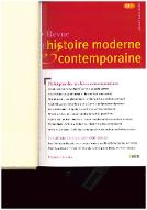 Revue d'histoire moderne et contemporaine