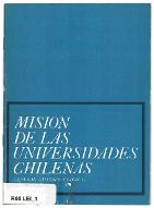 Mision de las universidades chilenas
