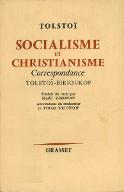 Socialisme et christianisme : correspondance Tolstoï-Birioukof