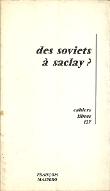 Des soviets à Saclay ? : premier bilan d'une expérience de conseils ouvriers au commissariat à l'énergie atomique