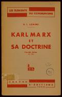 Karl Marx et sa doctrine