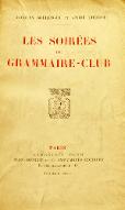 Les  soirées du Grammaire-Club