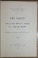 Les  saints et l'organisation chrétienne primitive dans l'Amérique bretonne