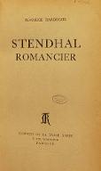 Stendhal romancier