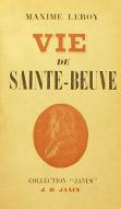 Vie de Sainte-Beuve
