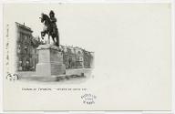 [Versailles : château : Cour des Ministres - Statue de Louis XIV]