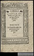Libri quatuor Aristotelis de Coelo, Argyropylo Byzantio interprete = Du ciel, 1530, latin