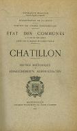 Châtillon : notice historique et renseignements administratifs