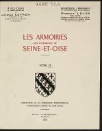 Les  armoiries des communes de Seine-et-Oise. Tome III