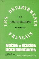 Les  départements français : 92, Hauts-de-Seine. Ile-de-France