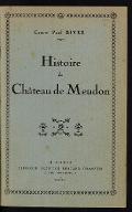 Histoire du château de Meudon