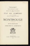 Montrouge : notice historique et renseignements administratifs