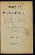 Histoire de Montrouge : premier volume