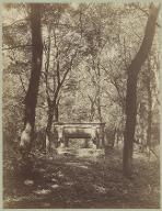 [Château de Gennevilliers en 1896 : sarcophage : tombeau de Pétrarque et Laure]