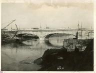 [Neuilly-sur-Seine : vue du pont de Neuilly et des travaux pour la construction du nouveau pont]