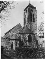 [Champigny-sur-Marne : église Saint-Saturnin : clocher et abside]