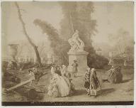 Petit Trianon : le Musée : les Jardins de Versailles et 1775 (Entrée du Tapis vert)