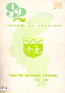 Département des Hauts-de-Seine : second programmme départemental d'équipement, 1976-1980