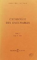 Catalogue des incunables. II-1, H-L
