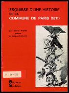 Esquisse d'une histoire de la Commune de Paris : 1871