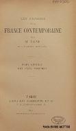 Les  origines de la France contemporaine : index général