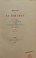 Œuvres de La Bruyère : album