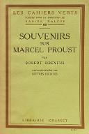 Souvenirs sur Marcel Proust : avec des lettres inédites de Marcel Proust