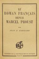 Le  roman français depuis Marcel Proust