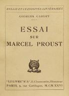 Essai sur Marcel Proust