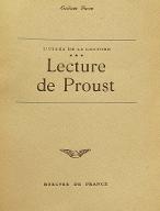 L'usage de la lecture. 3, Lecture de Proust
